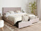 ROCHELLE - Tweepersoonsbed - Lichtgrijs - 180 x 200 cm - Polyester