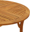 vidaXL - Tuintafel - Ø - 110 - cm - massief - acaciahout