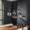 AnLi Style Hanglamp 3+3 mix glass shaded