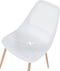 Set van 4 eetkamerstoelen HAZELTON Wit