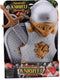 Medieval Knights Ridderset - 5-delig - Schild Helm Zwaard Harnas - Zilvergrijs met Kopergoud