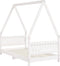 vidaXL - Kinderbedframe - 80x160 - cm - massief - grenenhout - wit