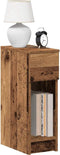vidaXL - Nachtkastjes - 2 - st - met - lade - 20x36x60 - cm - oud - houtkleurig