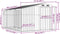 vidaXL - Tuinschuur - 277x365,5x179 - cm - gegalvaniseerd - staal - groen