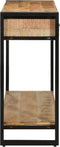 vidaXL - Console - Tafel - 120x33x75 - cm - Massief - Ruw - Mangohout