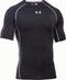 Under Armour HeatGear® Armour Compression Shirt - Korte Mouwen - UPF 30+ - Zwart (L)