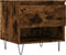 vidaXL - Salontafel - 50x46x50 - cm - bewerkt - hout - gerookt - eikenkleurig