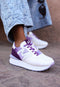 Mexx Juju Humper - Sneaker - Maat 39 - Wit/Paars