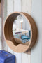 Zuiver Round Wall Spiegel/ Wandspiegel Rond 40 cm Hout - Bruin