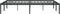 vidaXL - Bedframe - metaal - zwart - 140x190 - cm