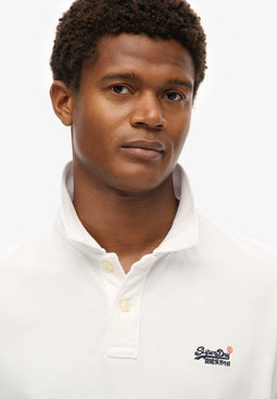 Superdry Classic Pique S/S Poloshirt - Slim fit - Katoen 100% - Wit - M
