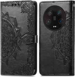 iMoshion Hoesje Geschikt voor Xiaomi 13 Ultra Hoesje Met Pasjeshouder - iMoshion Mandala Bookcase - Zwart