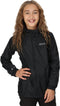 Regatta - Kids Pack It III Opvouwbaar Kinder Regenjack - Zwart - Maat 128