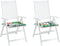 vidaXL - Tuinstoelkussens - 2 - st - 40x40x3 - cm - stof - meerkleurig