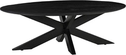 LABEL51 Salontafel James Ovaal Zwart 130cm
