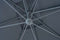 Feel Furniture - Roma parasol - 4x3 Meter Rechthoekig - Donkergrijs