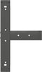vidaXL - Bartafelpoten - 2 - st - T-vormig - 60x35x(90-91) - cm - staal - antraciet