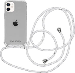 iMoshion Hoesje Geschikt voor iPhone 12 Mini Hoesje Met Koord - iMoshion Backcover met koord - transparant