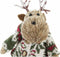 Kerstversiering DKD Home Decor Polyester Rendier (9 x 12 x 15 cm) (2 Stuks)