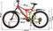 vidaXL - Mountainbike - 21 - versnellingen - 26 - inch - wielen - 49 - cm - rood