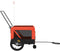 vidaXL - Hondenfietstrailer - oxford - stof - en - ijzer - oranje - en - zwart