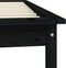 vidaXL - Bedframe - massief - grenenhout - zwart - 90x190 - cm