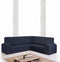 Bankbedekking Eysa ROC Blauw 110 x 120 x 450 cm Hoekpunt