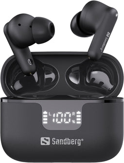Sandberg Wireless Earbuds ANC+ENC - In-ear - Draadloos - Zwart