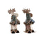Decoratieve figuren DKD Home Decor Kerstmis Rendier Natuurlijk polyestyreen (15 x 16 x 35 cm) (2...