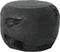 MUST Living Coffee table Ball Black,±30xØ40 cm, black recycled teakwood with natural cracks