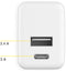 Accezz Wall Charger - USB-C en USB-A - Power Delivery 20 Watt - Wit