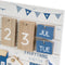 Tafelkalender – Blauw Wit – Compact en Decoratief Hout