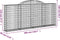 vidaXL - Schanskorven - 5 - st - gewelfd - 300x30x120/140 - cm - ijzer