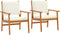vidaXL - Tuinstoelen - 2 - stuks - met - kussens - in - massief - acaciahout