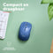 Trust YVI+ - Draadloze muis - Bluetooth USB - Blauw