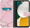 iMoshion Hoesje Geschikt voor Samsung Galaxy A34 (5G) Hoesje Met Pasjeshouder - iMoshion Design Softcase Bookcase - Roze / Pink Graphic
