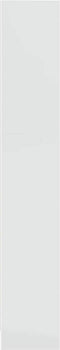 vidaXL - Boekenkast - 40x24x143 - cm - bewerkt - hout - hoogglans - wit