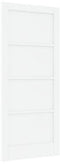 vidaXL - Interne - Deur - 'ORKDAL'Wit - 86x198,5x4 - cm - Massief - Vurenhout