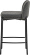 Rousseau Ella - Barstoel - Stof grijs - H 85 x B 37 x D 42 cm (set van 2)