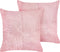 MILLET - Sierkussen set van 2 - Roze - 43 x 43 cm - Corduroy