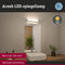 Paulmann Arneb - Wandlamp LED IP44 3000K 550lm 230V 9W Chroom