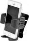 Carpoint Telefoonhouder - Zelfklevend of schroefbevestiging - Verstelbaar - Zwart