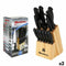 Set Messen met Houten Basis Quttin 47718 (14 pcs) 14 Onderdelen (2 Stuks)