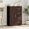 vidaXL - Dressoir - 60x31x84 - cm - bewerkt - hout - bruin - eikenkleur