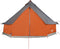 vidaXL - Tipitent - voor - gezin - 8-persoons - waterdicht - grijs - en - oranje