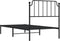 vidaXL - Bedframe - met - hoofdbord - metaal - zwart - 90x190 - cm