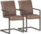 vidaXL - Eetkamerstoelen - 2 - st - echt - leer - bruin