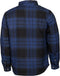 Life Line Jervis Padded Flannel Shirt Heren Blauw/zwart Maat S