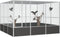 Vogelkooi 302,5x324,5x211,5 cm gegalvaniseerd staal antraciet