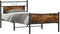 vidaXL - Bedframe - zonder - matras - hout - gerookt - eikenkleurig - 100x200 - cm